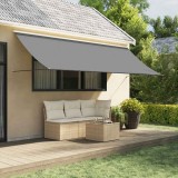 Cumpara ieftin Copertină retractabilă, antracit, 400x150 cm, textil și oțel