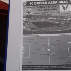 program Unirea Alba I. - FC Targoviste