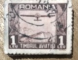 (FAV) Timbre 1 Leu Timbrul Aviatiei 1931