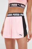 Cumpara ieftin Puma pantaloni scurți de antrenament Train All Day culoarea roz, neted, high waist