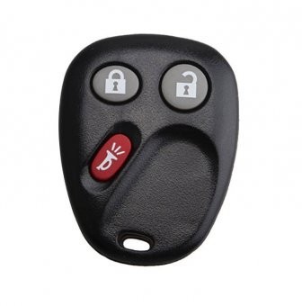 Carcasa cheie Topautochei&amp;reg; pentru GM Buick Chevrolet 3 butoane, cu suport pentru baterie pe spatele carcasei foto