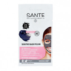 Masca de fata 2x4 ml Sensitive Black Peeling, Sante Naturkosmetik foto