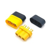 Set conectori MR60 3 pini mufa MR60 mama / tata + carcasa protectie