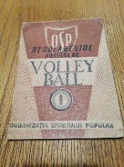 Regulament Jocului de VOLLET-BALL - Editura Comitetului Central O.S.P., Toate Sporturile pentru Popor Nr. 1, 1949, 40 p.