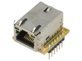 Modul Ethernet WIZNET W5500 3.3V SPI 2.54mm cu RJ45