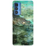 Husa compatibila cu Motorola Edge 20 Lite model Alligator lunch, Silicon, TPU, Viceversa, Transparent, Carcasa