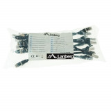 Cumpara ieftin Set 10 cabluri retea-patchcord CAT6 FTP, Lanberg 43618, 2 X RJ45, lungime 25cm, AWG26, 10Gb s-250MHz, de legatura retea, ethernet, negre