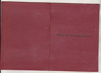bnk div Permis de radiotelefonist - Slatina 1977 foto