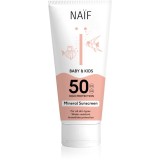 Naif Baby &amp; Kids Mineral Sunscreen SPF 50 crema pentru protectie solara pentru bebeluși și copii mici SPF 50 100 ml