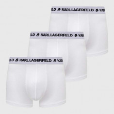 Karl Lagerfeld boxeri 3-pack barbati, culoarea alb