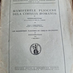 Ioan Simionescu - Mamiferele Pliocene de la Cimislia IV Rhinocerotidae