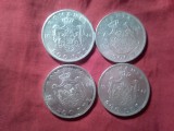 4 Monede 500 lei 1944 Mihai I , 4x12g argint 700 , cal. Fb- Aunc