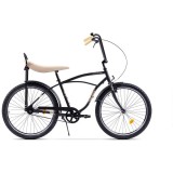 Bicicleta Pegas Strada 1, cadru otel 1S, negru mat