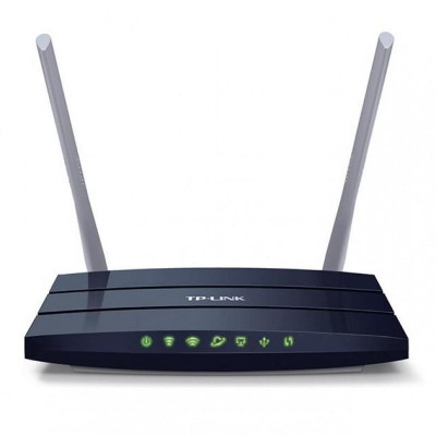 Router wireless Tp-link, Dual Band, 10/100 Mbps, 4 antene, Negru foto