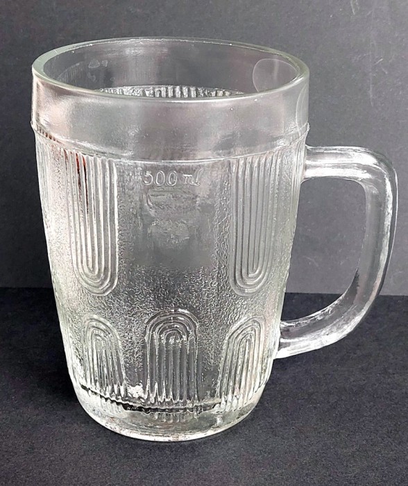 Halba de bere vintage din comunism 500ml, amintiri Epoca de Aur