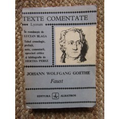 Johann Wolfgang Goethe. Faust (fragmente) - Hertha Perez (texte comentate)