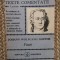 Johann Wolfgang Goethe. Faust (fragmente) - Hertha Perez (texte comentate)