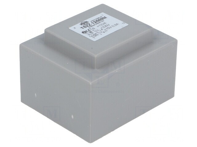 Transformator &Icirc;ncapsulat 12VA 230V AC 15V 800mA PCB