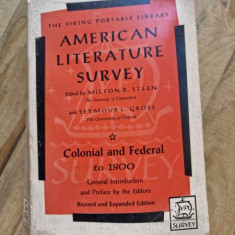Milton R., Gross Seymour L. - American Literature Survey. Colonial and Federal to 1800
