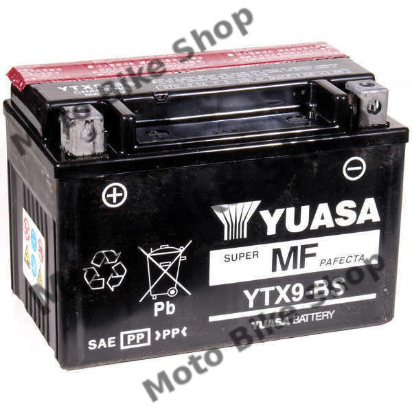 MBS Baterie moto + electrolit 12V8AH / YTX9-BS / Yuasa, Cod Produs: 7070683MA