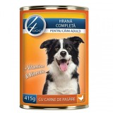 Conserva Hrana Umeda Fara Conservanti Caini Adulti 4Dog 415g Pasare DNC38724