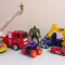 lot jucarii baiat, figurine roboti transformers Hulk masinute camioane pompier