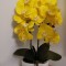 Planta Orhidee galbena flori-cadou gradina ghiveci floare artificiala SILICON