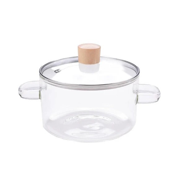 Cratita sticla borosilicata cu capac Q8737 67 20cm 3.2L CNN44373 TCL