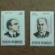 TIMBRE ROMANIA MNH 1993/L.P.1325 ANIVERSARI COMEMORARI SERIE SIMPLA