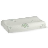 Perna Ergonomica Memory Aloe Vera, 42x72x12 cm, sustinere ortopedica, husa detasabila, lavabila la 40 C