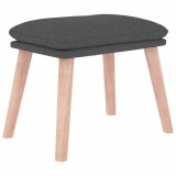 Cumpara ieftin Taburet, gri inchis, 45x29,5x35 cm, material textil
