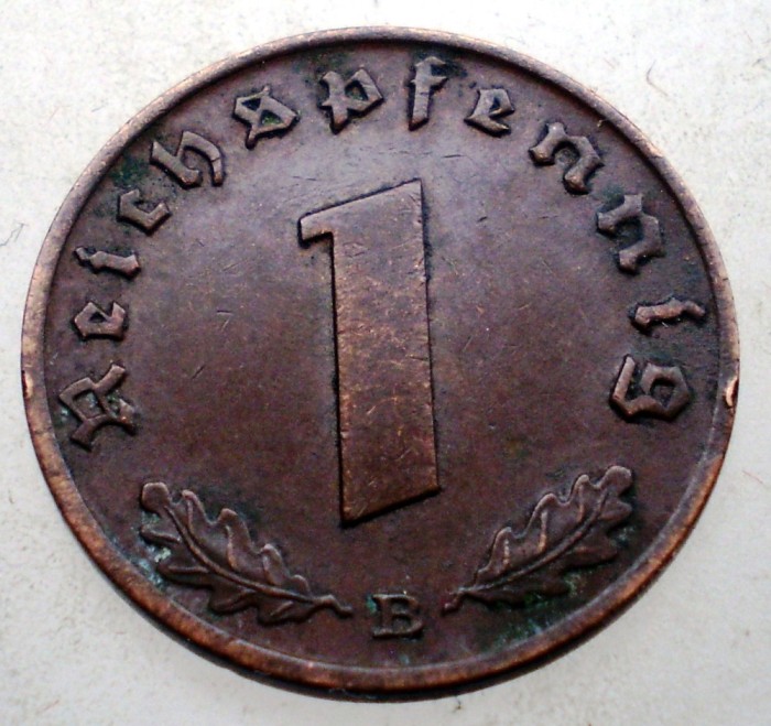 B.071 GERMANIA 1 REICHSPFENNIG 1938 B