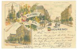 4184 - BUCURESTI, Litho, Romania - old postcard - used - 1899