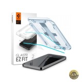 Folie de protectie Ecran Spigen EZ FIT pentru Samsung Galaxy S25 S931 / S24 S921 Sticla Securizata Full Glue Set 2 bucati