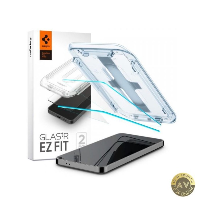 Folie de protectie Ecran Spigen EZ FIT pentru Samsung Galaxy S25 S931 / S24 S921 Sticla Securizata Full Glue Set 2 bucati