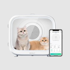Uscator Smart PETKIT AirSalon Max pentru animale de companie, Capacitate 60L, Ecran tactil, Bluetooth, Putere 900W