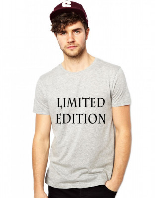 Tricou gri barbati, Limited Edition - M foto