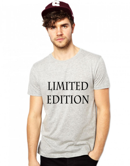 Tricou gri barbati, Limited Edition - M