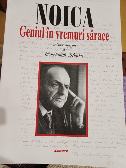 Noica. Geniul &icirc;n vremuri sărace
