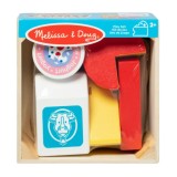 Set de joaca alimente Lactate, din lemn, 5 piese, 2 ani+, MelissaDoug 95207, Melissa &amp; Doug
