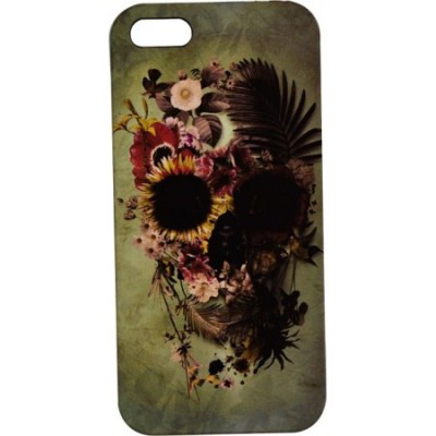 Husa Capac Hard PC pentru Iphone 5/5S Flower Skull foto