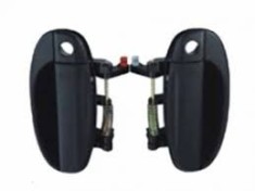 Maner usa exterior Chevrolet Aveo (T200), 2003-03.2006, Daewoo Kalos (Klas/T200), 2003-2006, negru/texturat, 96541631, Fata Stanga