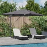 vidaXL Umbrelă Cantilever - Antracit Antracit Poliester Mare