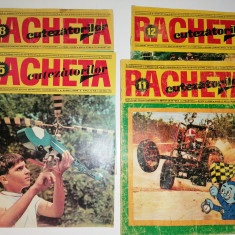 LOT 4 REVISTE VECHI RACHETA CUTEZATORILOR 1971 -5,8,11,12