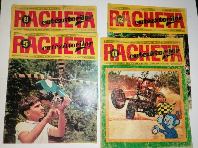 LOT 4 REVISTE VECHI RACHETA CUTEZATORILOR 1971 -5,8,11,12 foto