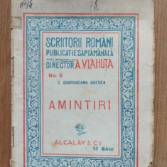 Amintiri- A. Vlahuta Editura: Librariei Leon Alcalay