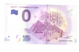 Bancnota souvenir Egipt 0 euro Pyramids of Giza 2019-1, UNC