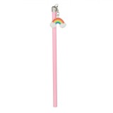 Creion Rainbow, Model Glitter, Culoare Roz, Dimensiune 18cm, Oem