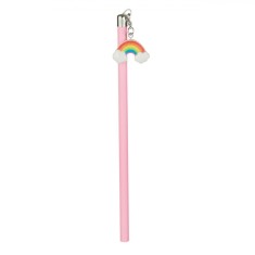 Creion Rainbow, Model Glitter, Culoare Roz, Dimensiune 18cm