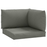 Perne de paleti, 3 buc., melanj gri inchis, material textil